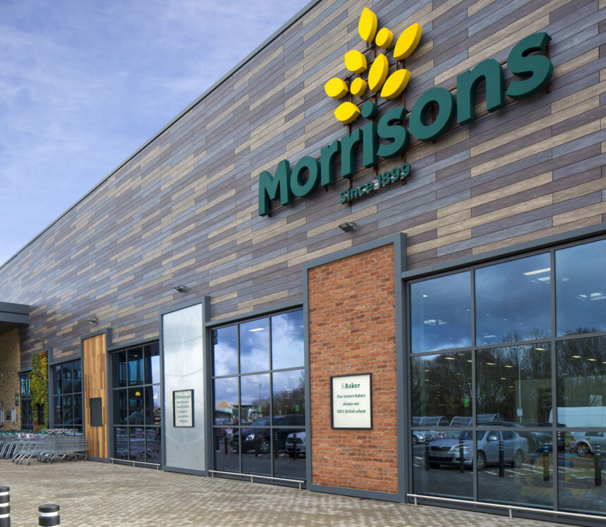 Image of Morrisons St Ives store as part of the stores brand development shot by The Door Creative, a Liverpool based Creative Agency and photo studio.